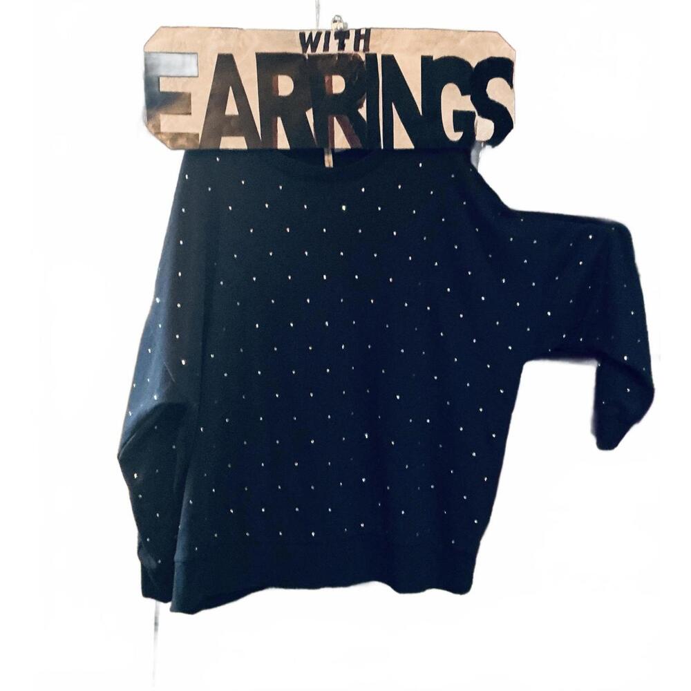 2X Jersey Top & Heart Earrings o3126